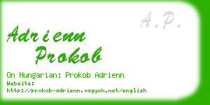 adrienn prokob business card